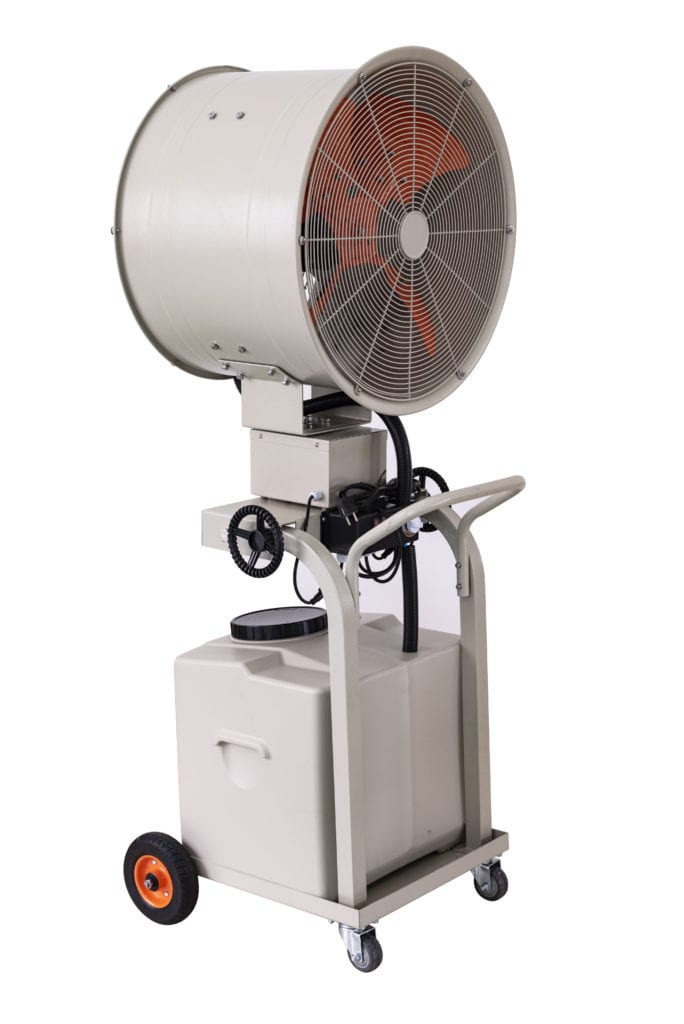 Industrial Mobile Misting Fan 600mm Fanmaster