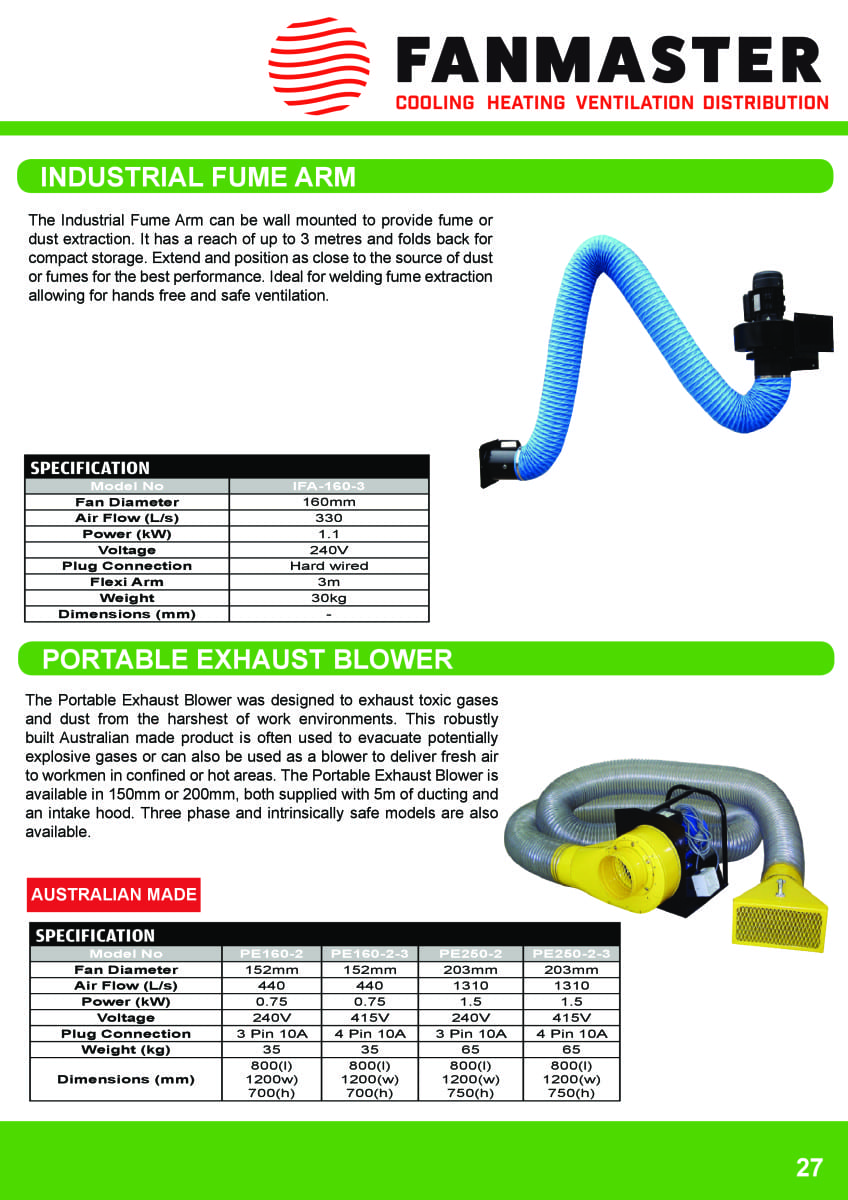 Catalogue - Fanmaster Cooling, Heating & Ventilation