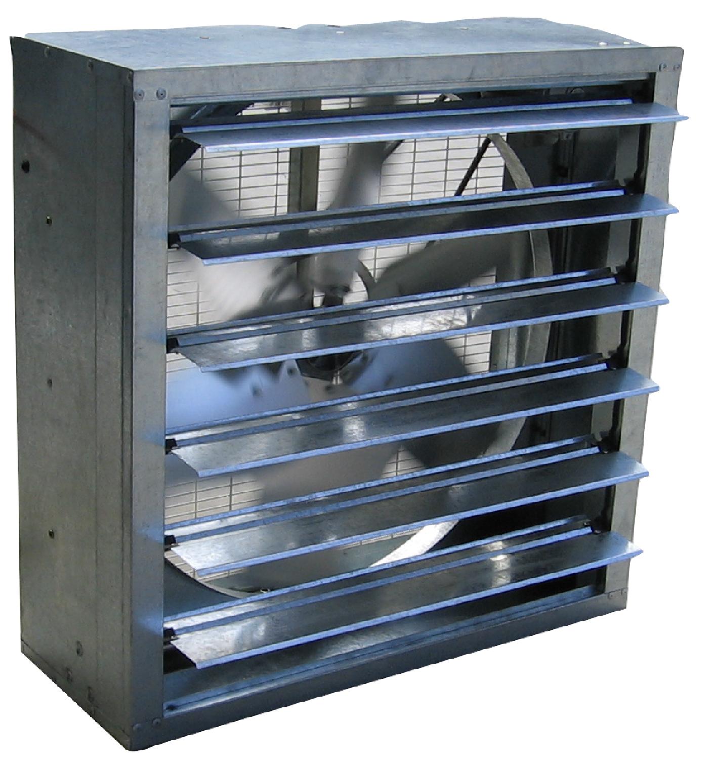INDUST GAL LOUVERED FAN 950MM / Industrial Heating Cooling Ventilation Distribution Fans Warehouse Australia / Fanmaster