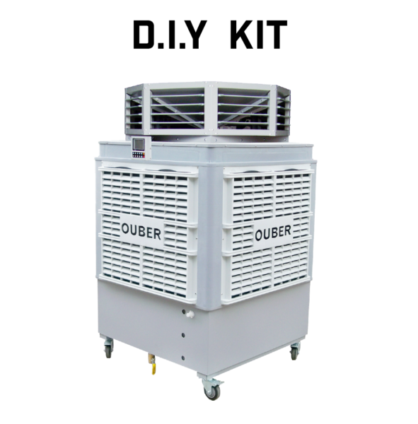 Portable Evaporative Air Cooler Multi Directional DIY Kit / Industrial Heating Cooling Ventilation Distribution Fans Warehouse Australia / Fanmaster