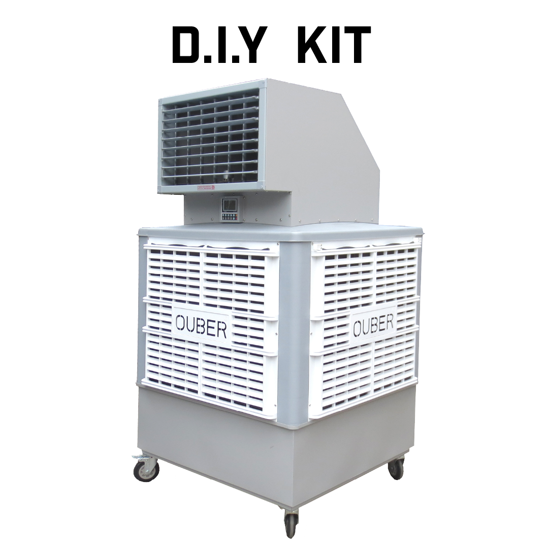 Portable Evaporative Air Cooler Single Directional DIY Kit / Industrial Heating Cooling Ventilation Distribution Fans Warehouse Australia / Fanmaster
