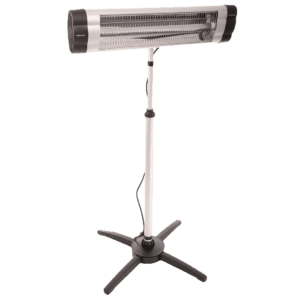 Pedestal Electric Radiant Heater 2400W / Industrial Heating Cooling Ventilation Distribution Fans Warehouse Australia / Fanmaster