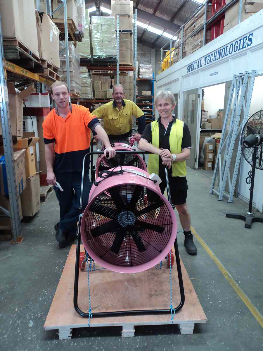 Industrial Heating Cooling Ventilation Distribution Fans Warehouse